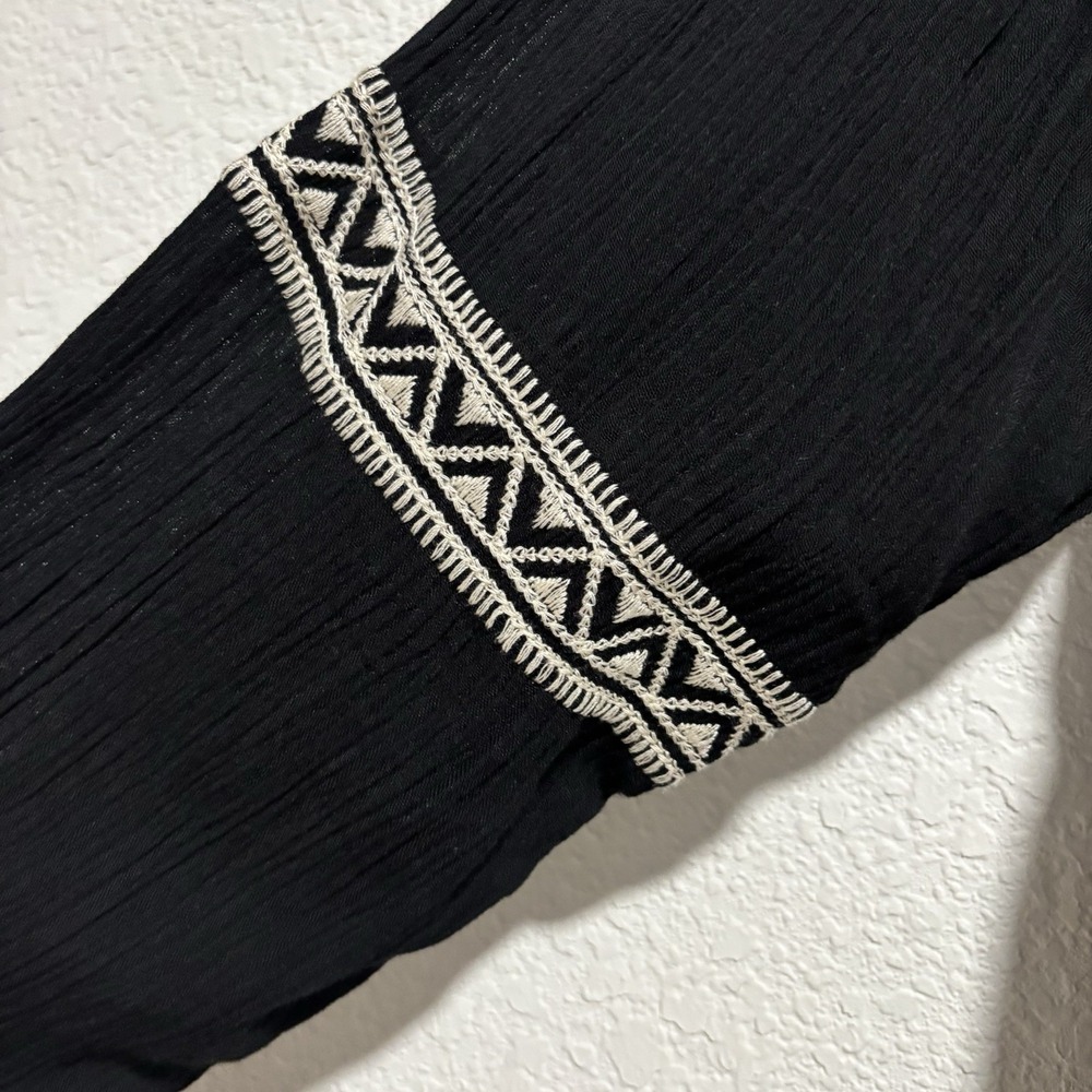 The Pyramid Collection Cardigan Kimono Jacket 1x Embroidered Pockets Bohemian - Picture 13 of 13